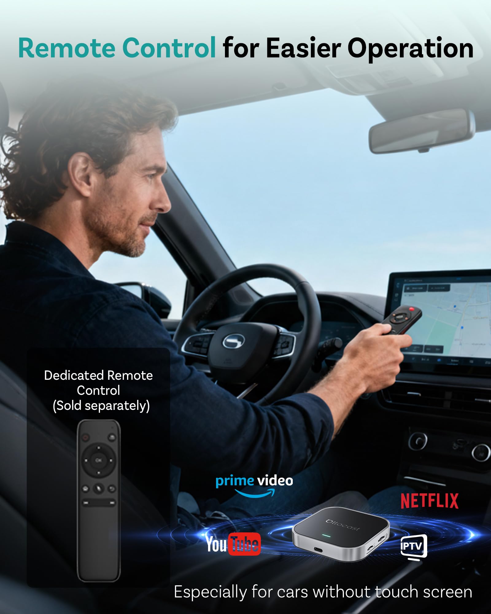 Amazon.com: Remote Control for Ottocast Play2Video Ultra, Ottocast